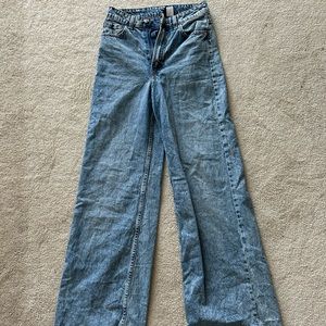 h&m wide leg jeans